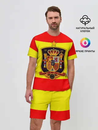 Мужской костюм с шортами / Сборная Испании флаг