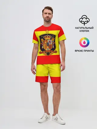 Мужской костюм с шортами / Сборная Испании флаг