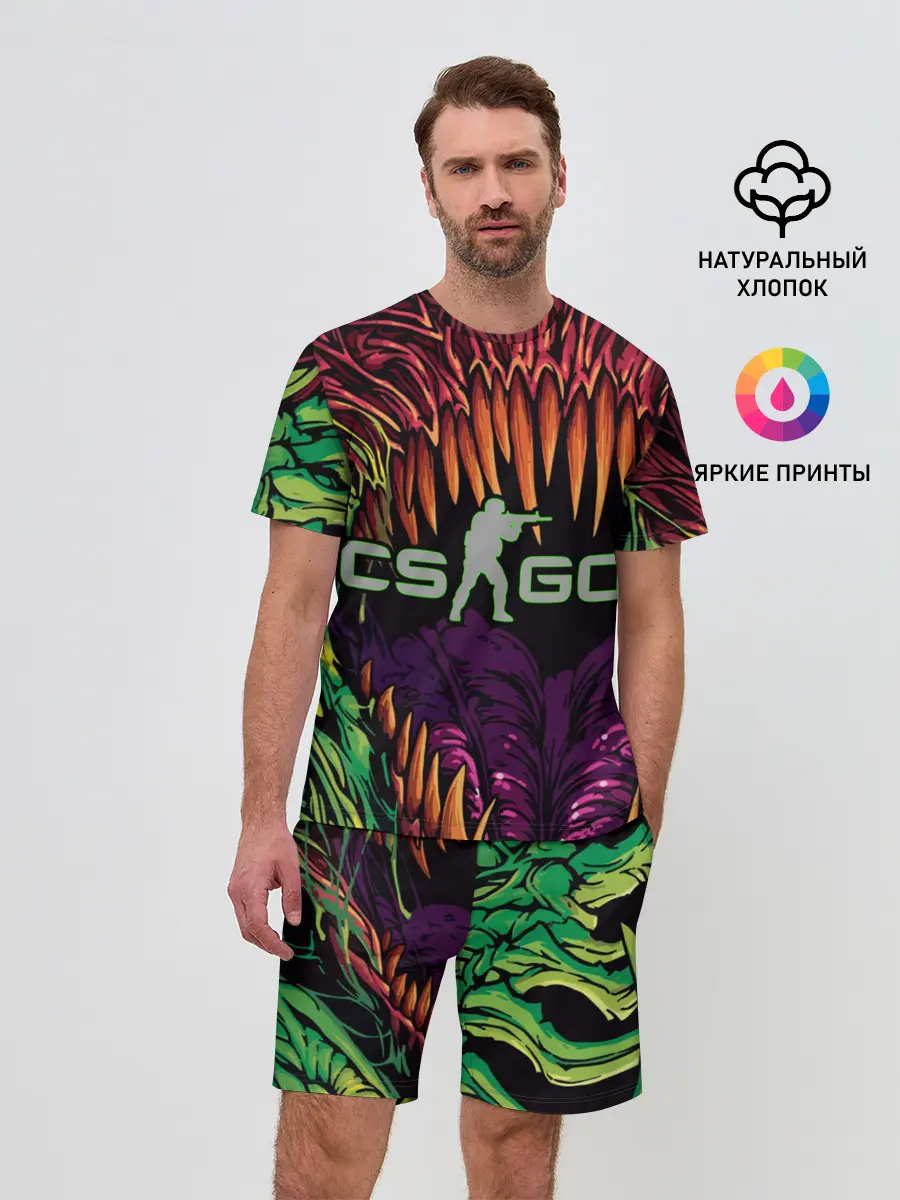 Мужской костюм с шортами / CS GO Huper beast