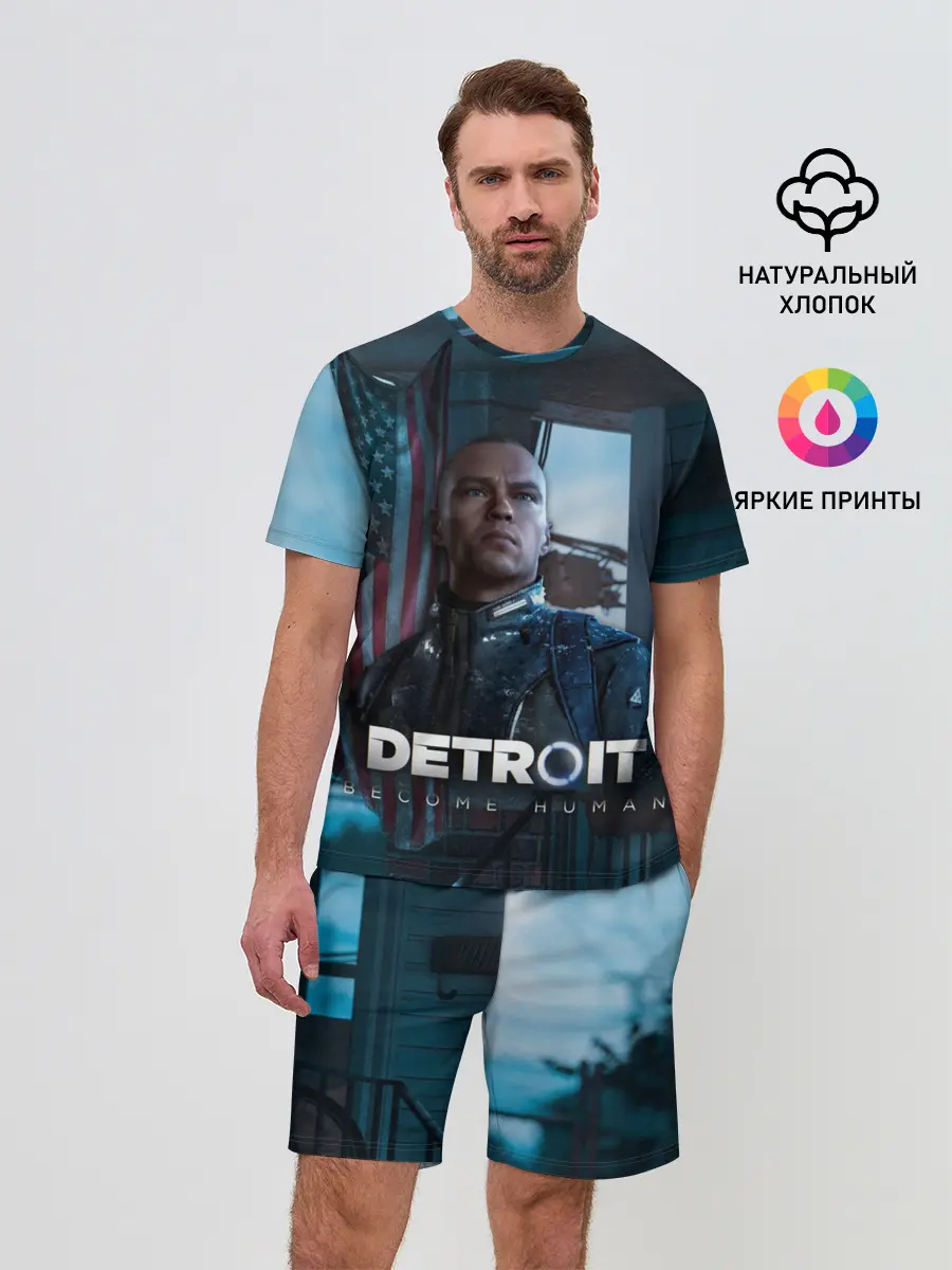 Мужской костюм с шортами / Detroit: Become Human - Markus
