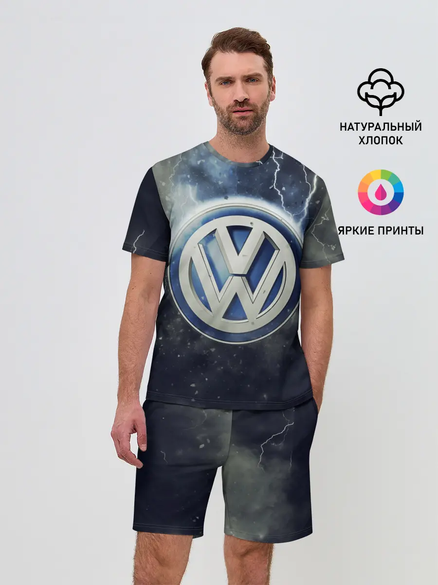 Мужской костюм с шортами / Логотип Wolksvagen