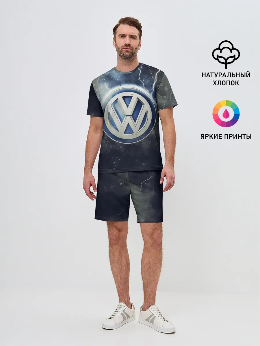 Мужской костюм с шортами / Логотип Wolksvagen