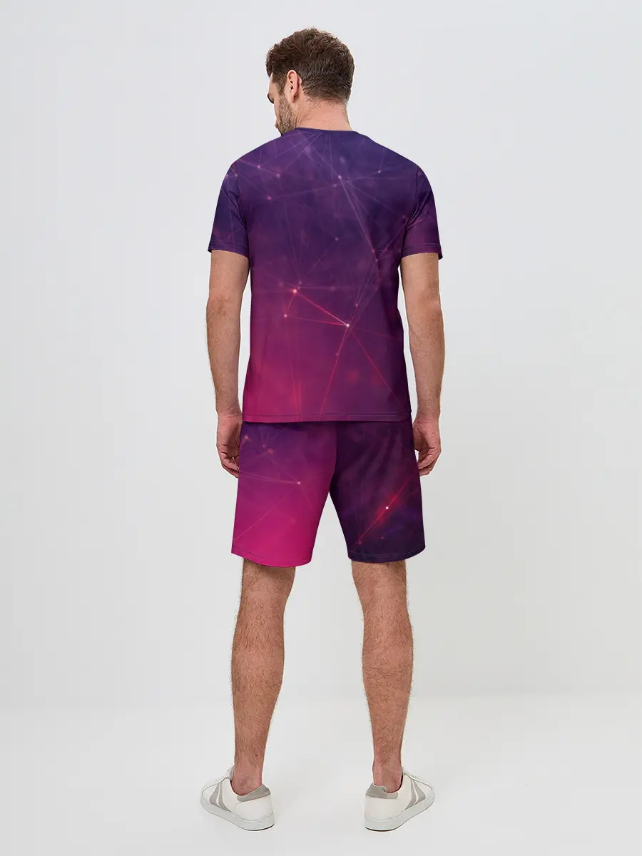 Мужской костюм с шортами / Космическая текстура