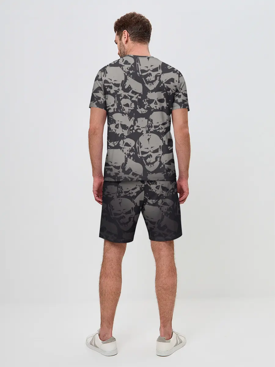 Мужской костюм с шортами / Черепа