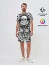 Мужской костюм с шортами / Grunge Skull