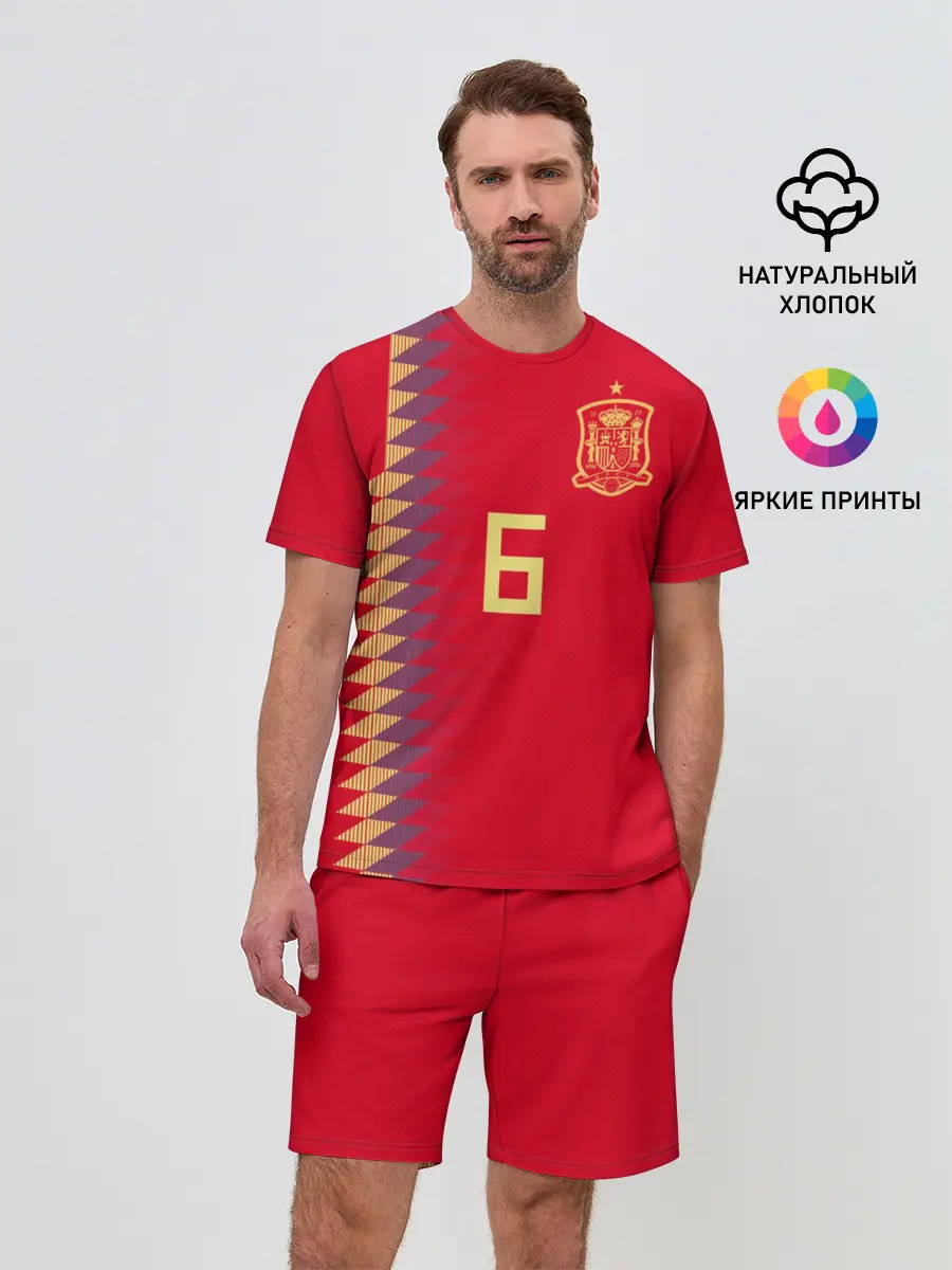 Мужской костюм с шортами / Iniesta home WC 2018