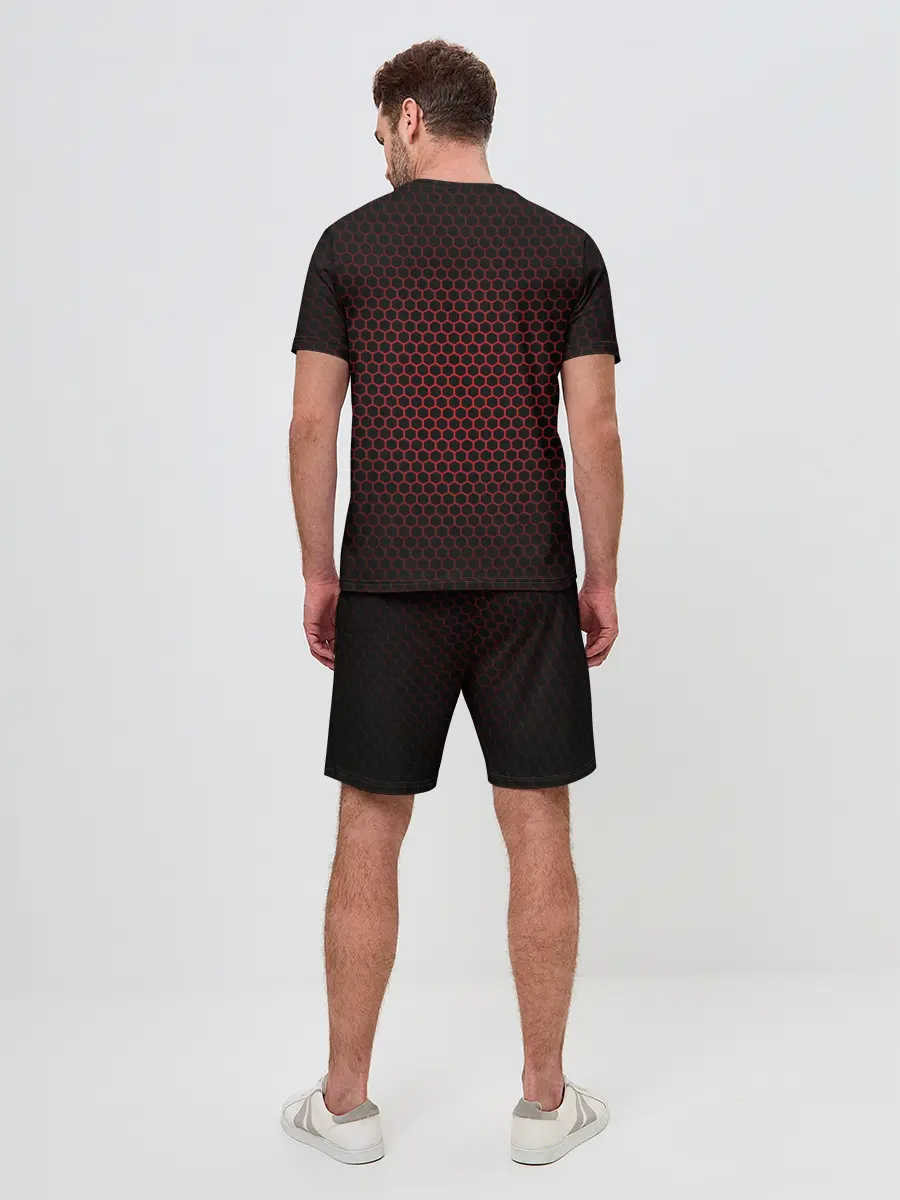 Мужской костюм с шортами / Металлическая сетка