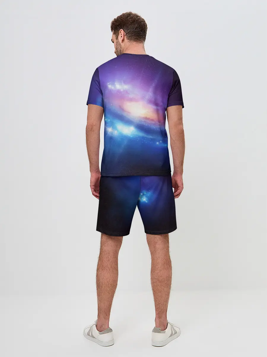 Мужской костюм с шортами / Абстракция космоса