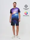 Мужской костюм с шортами / Абстракция космоса