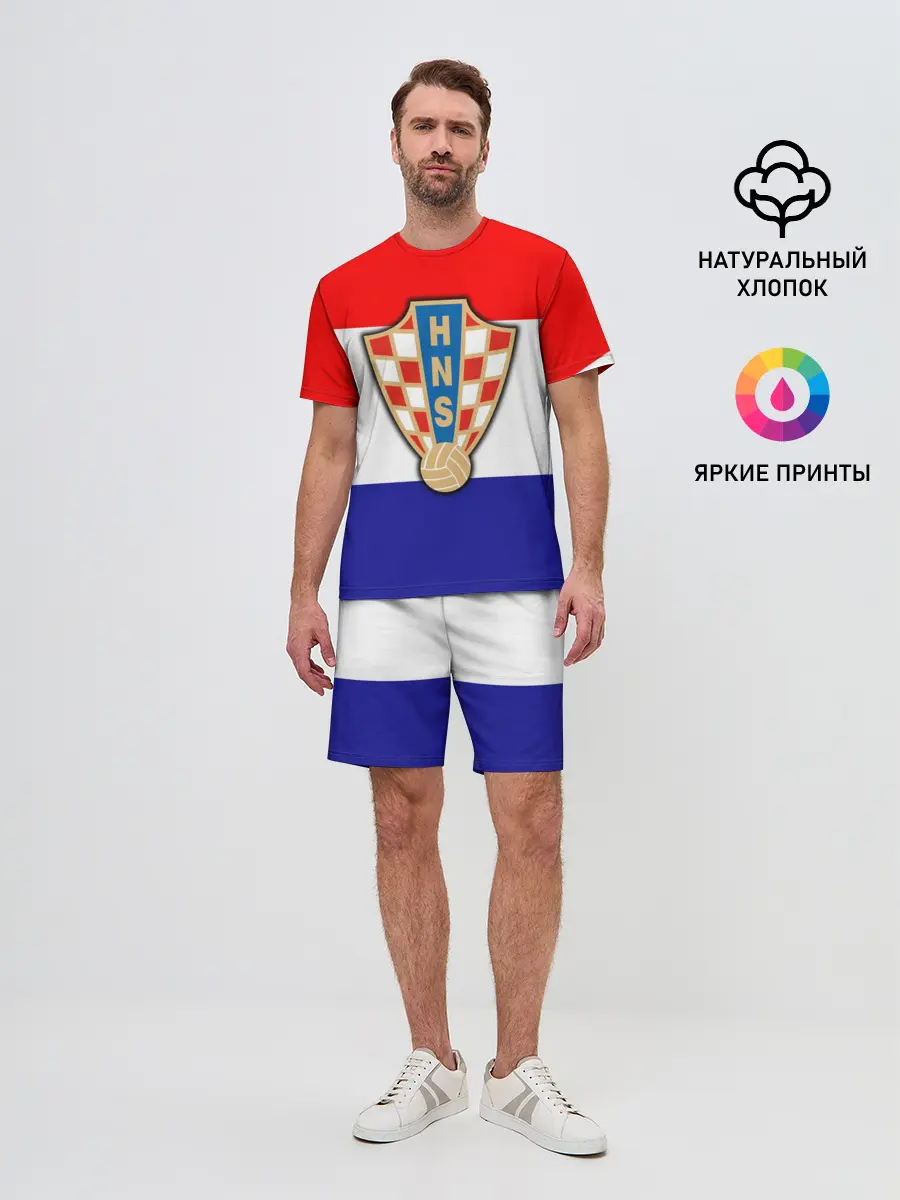 Мужской костюм с шортами / Сборная Хорватии флаг
