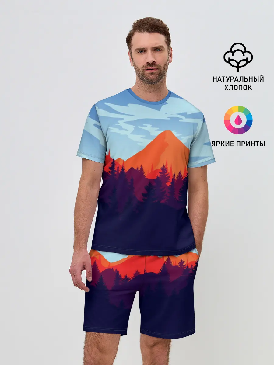 Мужской костюм с шортами / Firewatch collection