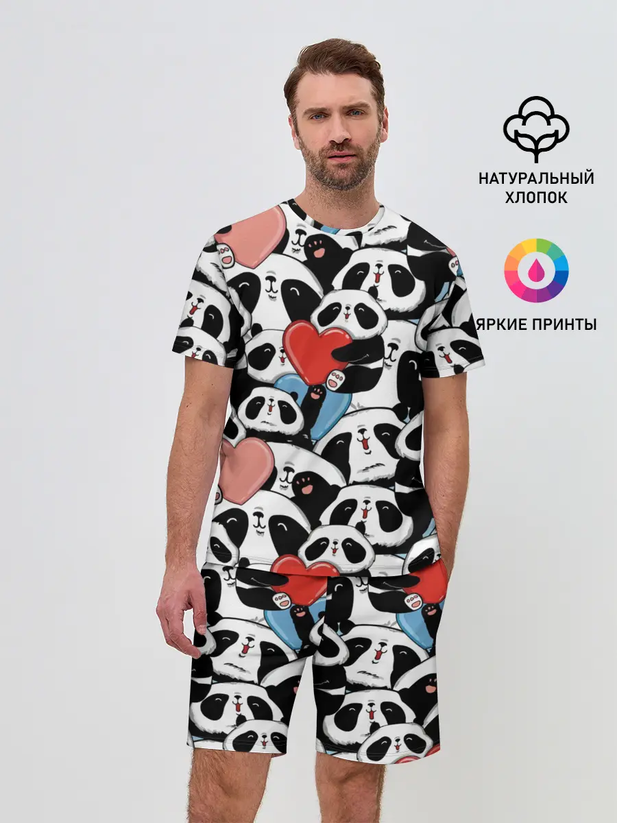 Мужской костюм с шортами / Пандяшки