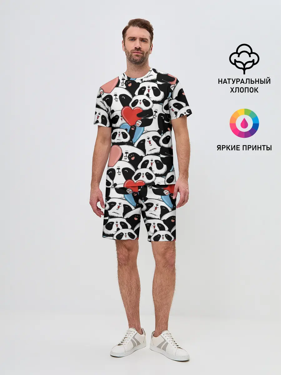 Мужской костюм с шортами / Пандяшки
