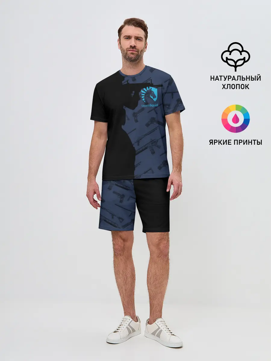 Мужской костюм с шортами / TEAM LIQUID E-SPORT CS GO
