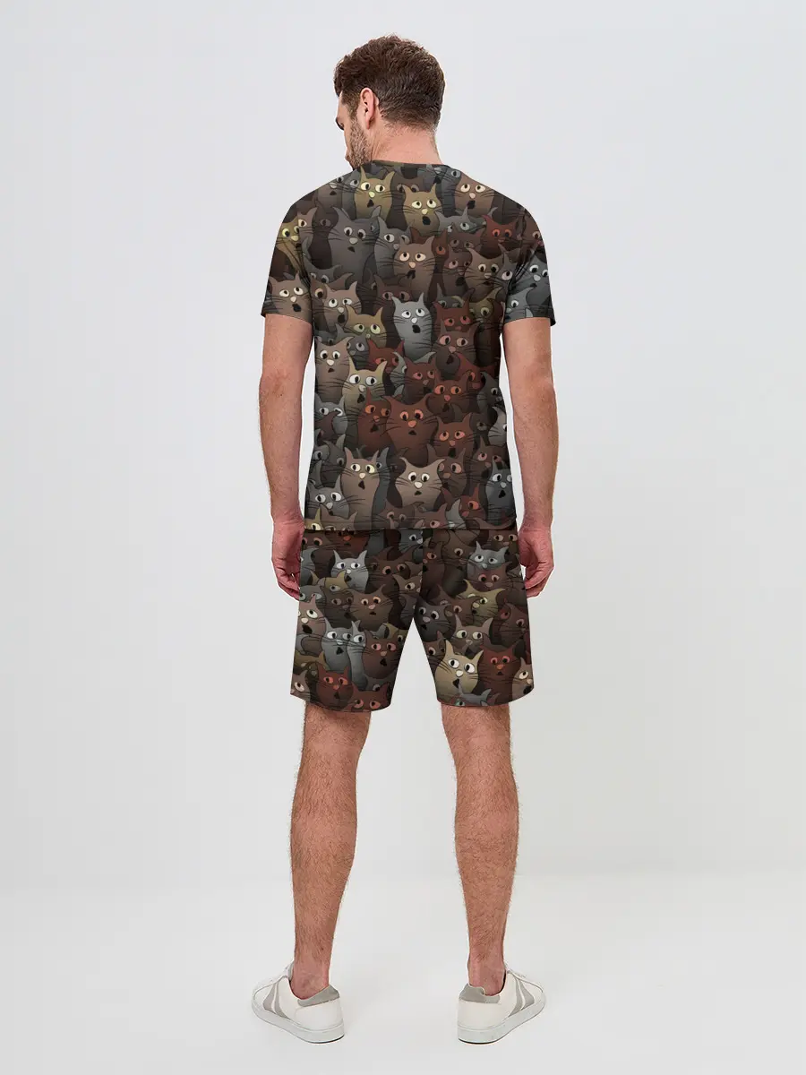 Мужской костюм с шортами / Глупые коты