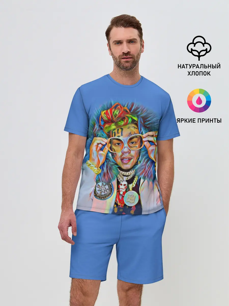 Мужской костюм с шортами / 6IX9INE SWAG