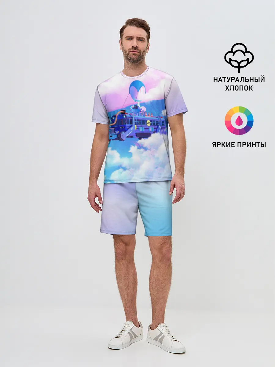 Мужской костюм с шортами / Fortnite Bus