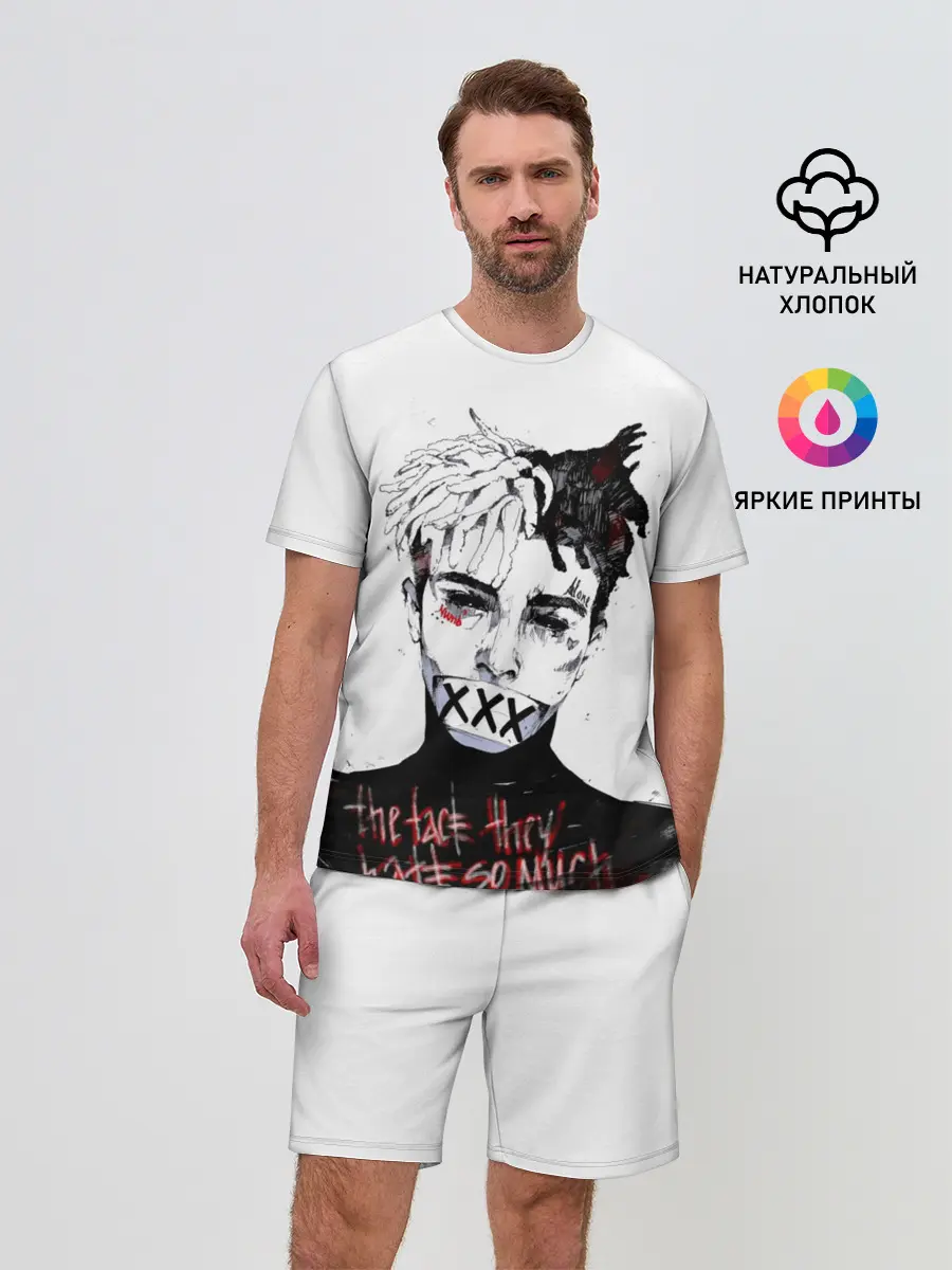 Мужской костюм с шортами / xxxtentacion