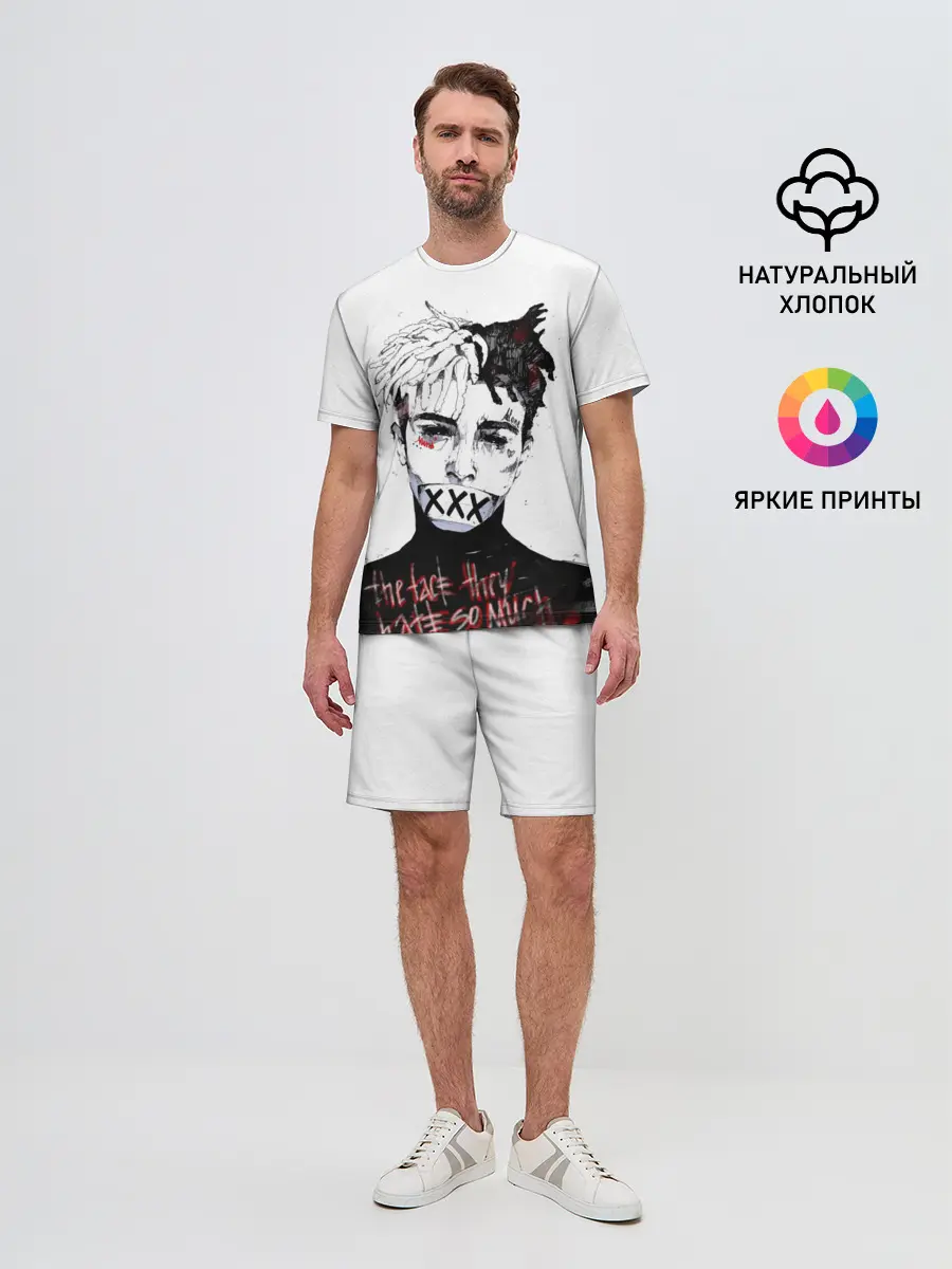 Мужской костюм с шортами / xxxtentacion