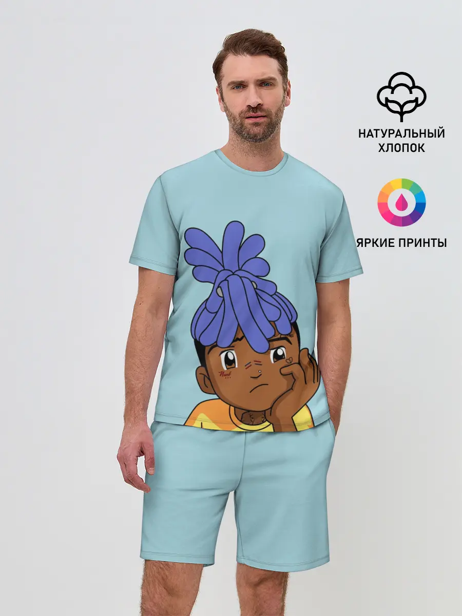 Мужской костюм с шортами / xxxtentacion