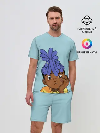 Мужской костюм с шортами / xxxtentacion