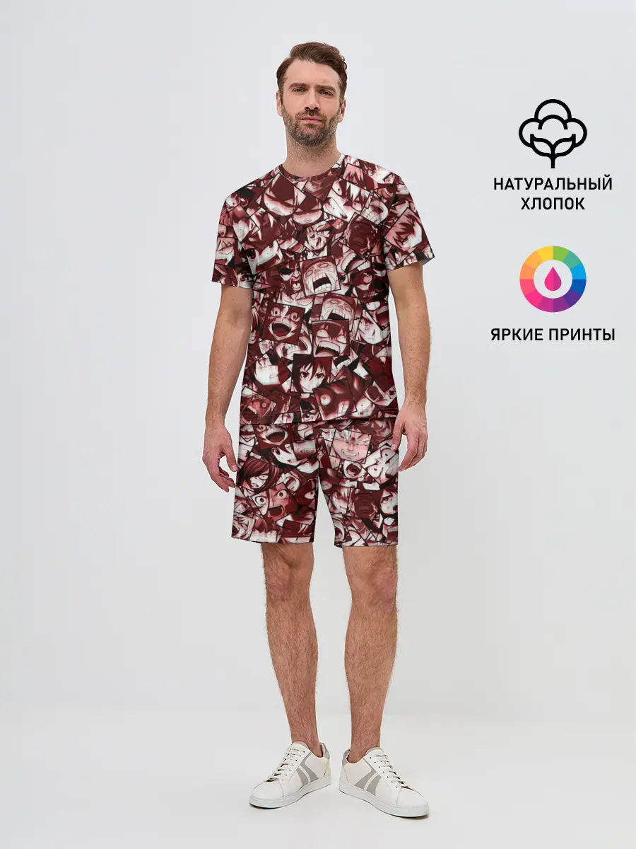 Мужской костюм с шортами / Ярость аниме