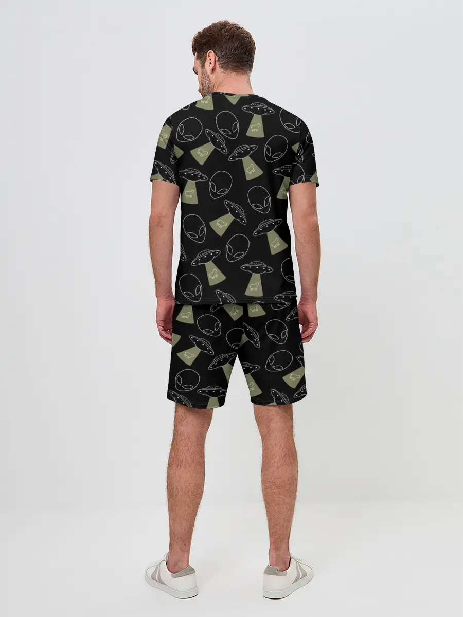 Мужской костюм с шортами / НЛО похищение коров