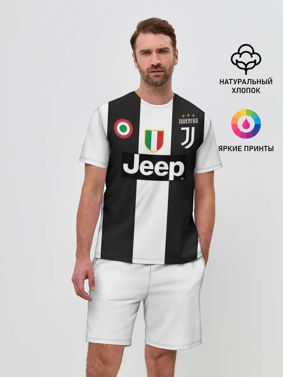 Мужской костюм с шортами / Форма Ювентуса 18-19