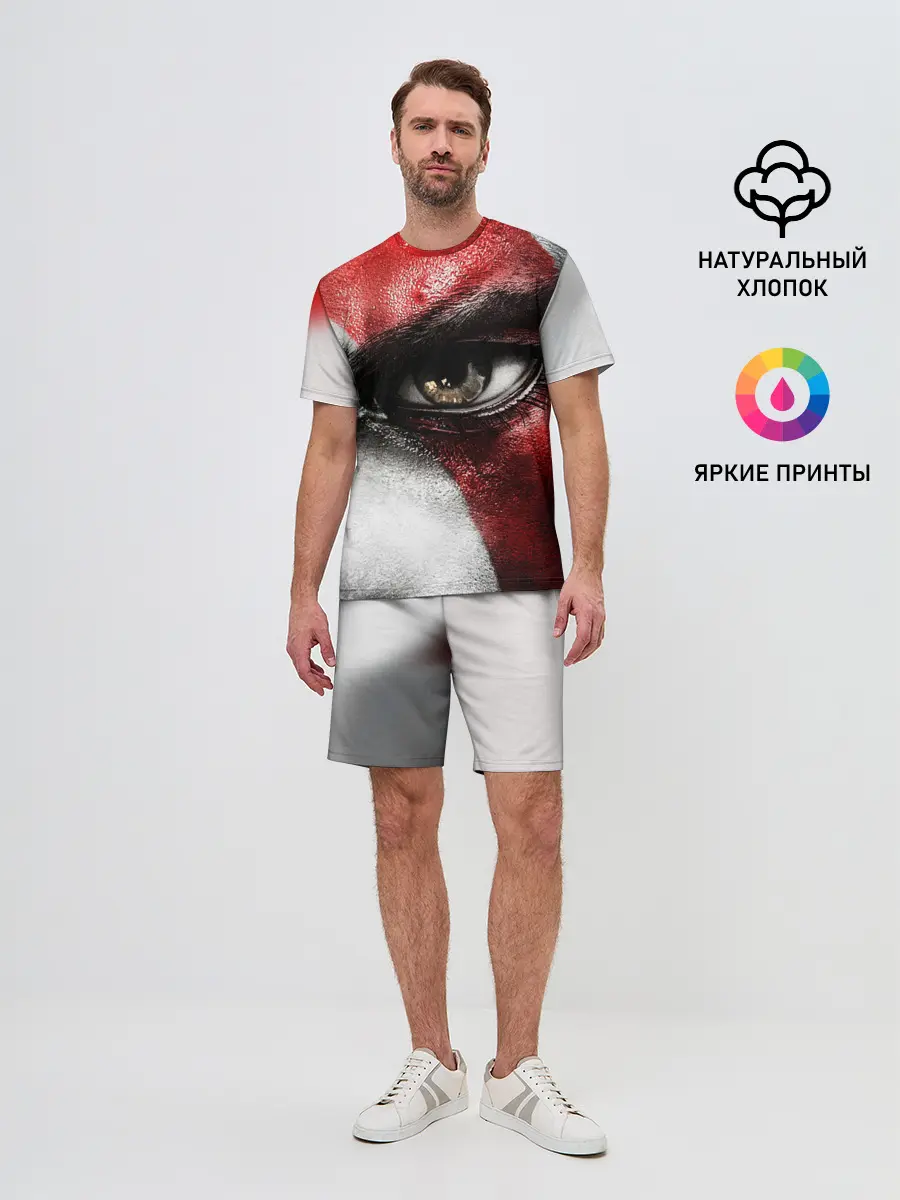 Мужской костюм с шортами / Взгляд Кратоса