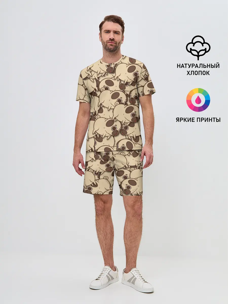 Мужской костюм с шортами / мопс