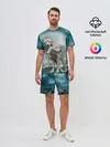 Мужской костюм с шортами / Волки