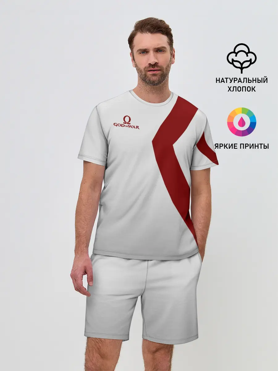 Мужской костюм с шортами / GOD of WAR Татуировки Кратоса