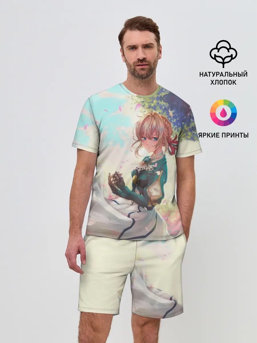 Мужской костюм с шортами / Violet Evergarden_8