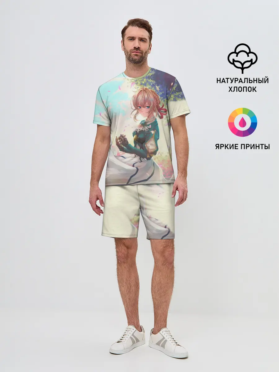 Мужской костюм с шортами / Violet Evergarden_8