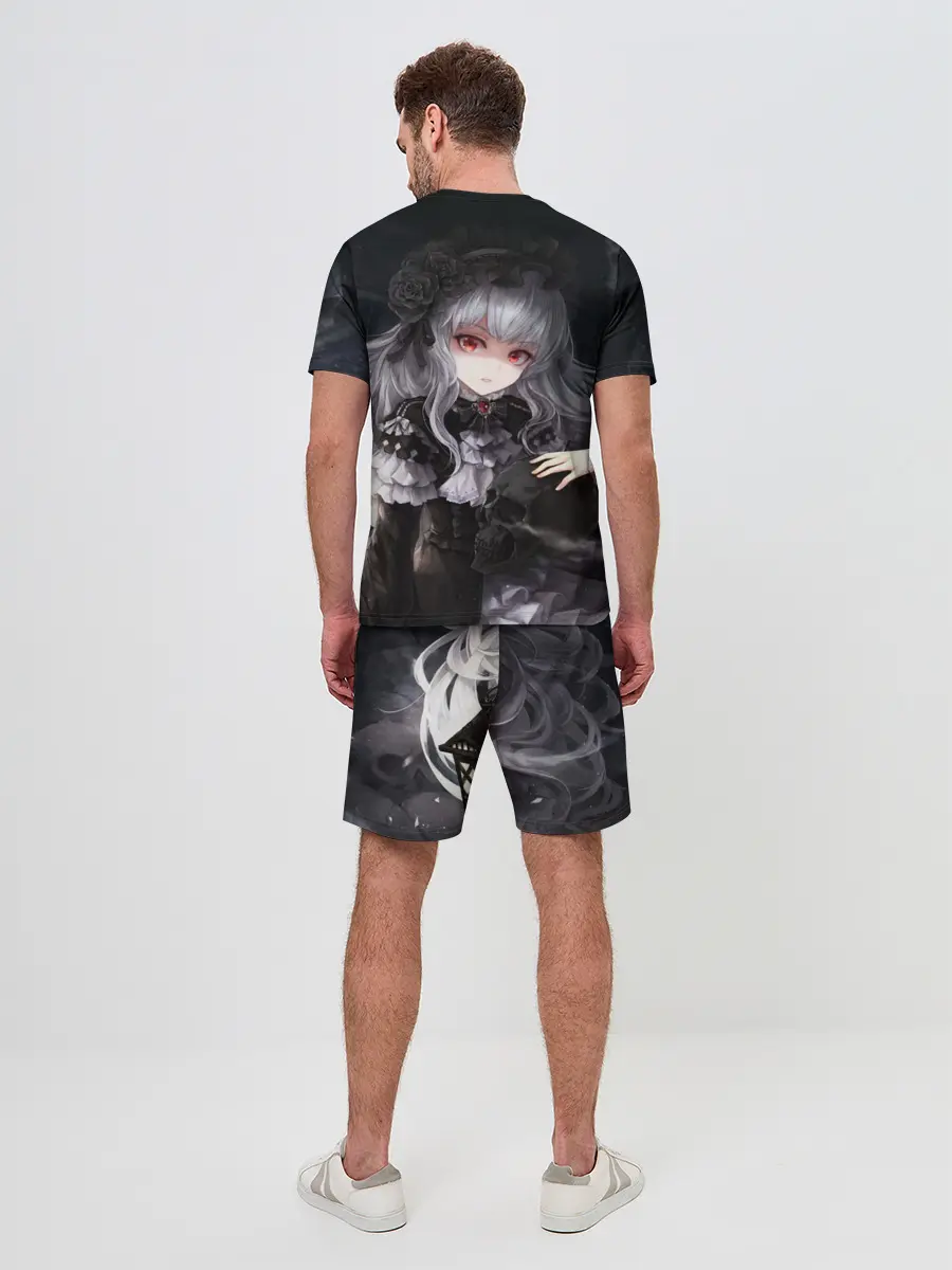 Мужской костюм с шортами / Темная Хатсуне Мику