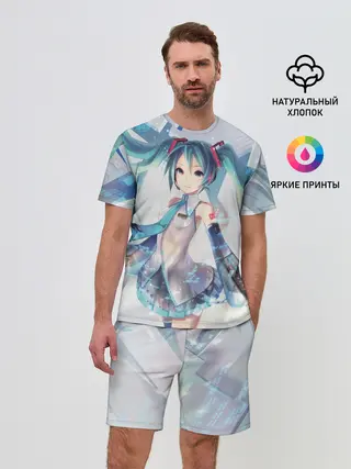 Мужской костюм с шортами / Сияние Мика Хацуне