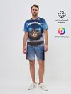 Мужской костюм с шортами / КОТ АСТРОНАВТ