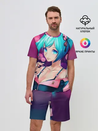 Мужской костюм с шортами / Неотразимая Хатсуне Мику