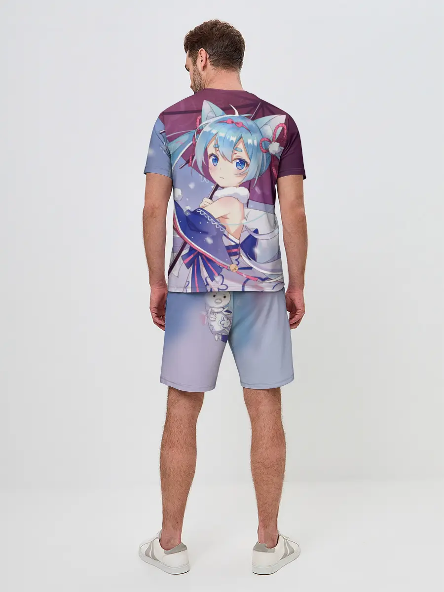 Мужской костюм с шортами / Хацуне Мику с зонтом