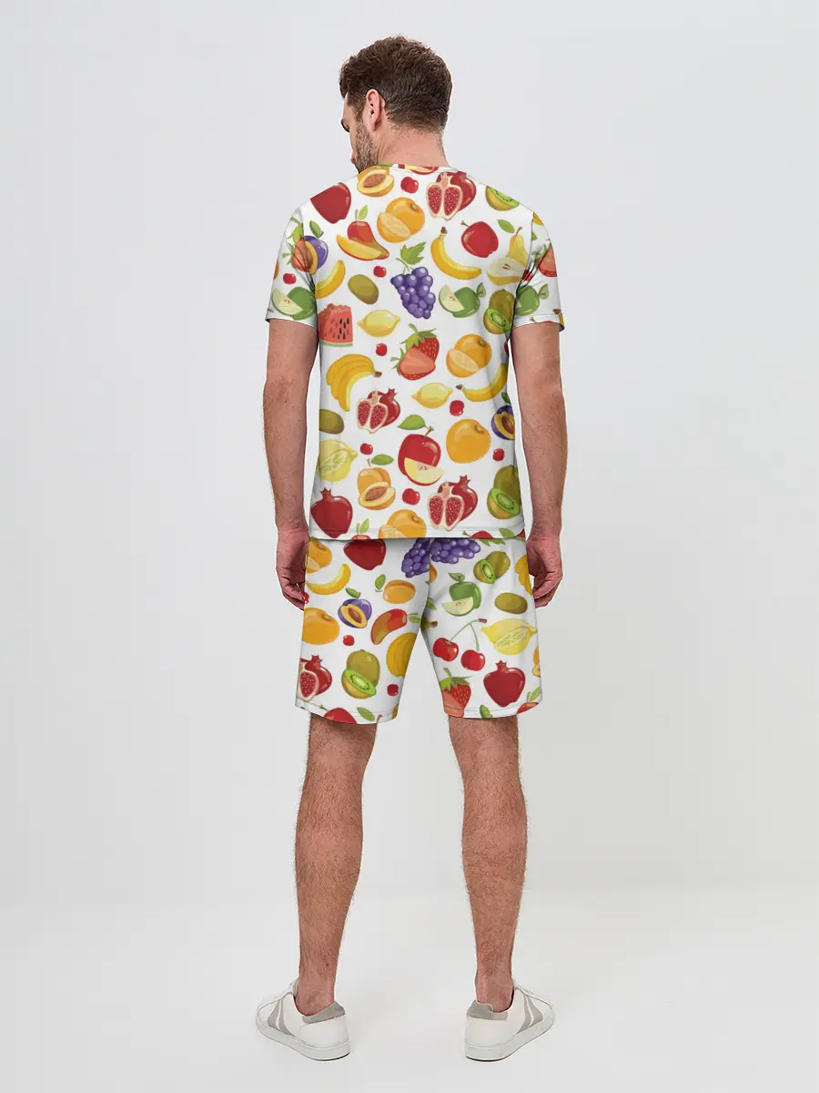 Мужской костюм с шортами / Фрукты