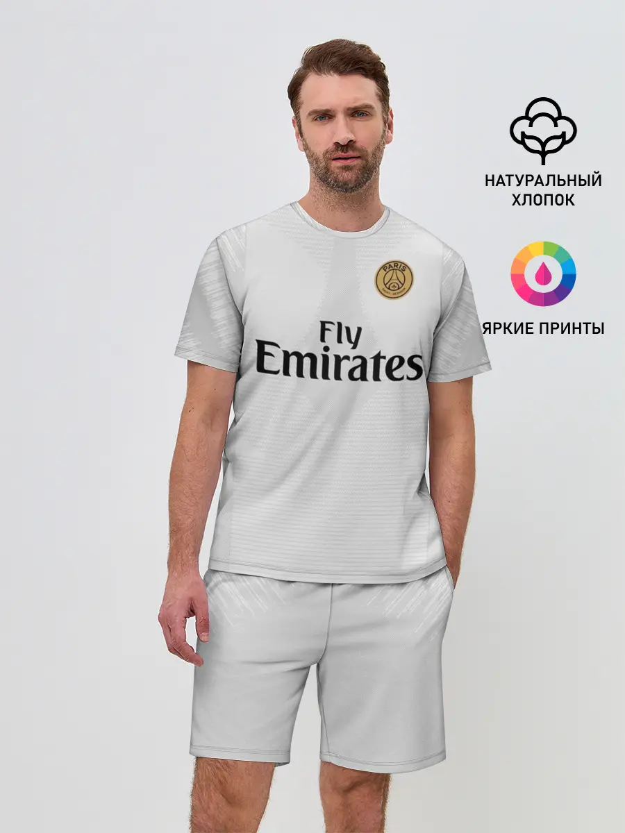 Мужской костюм с шортами / Mbappe away 18-19
