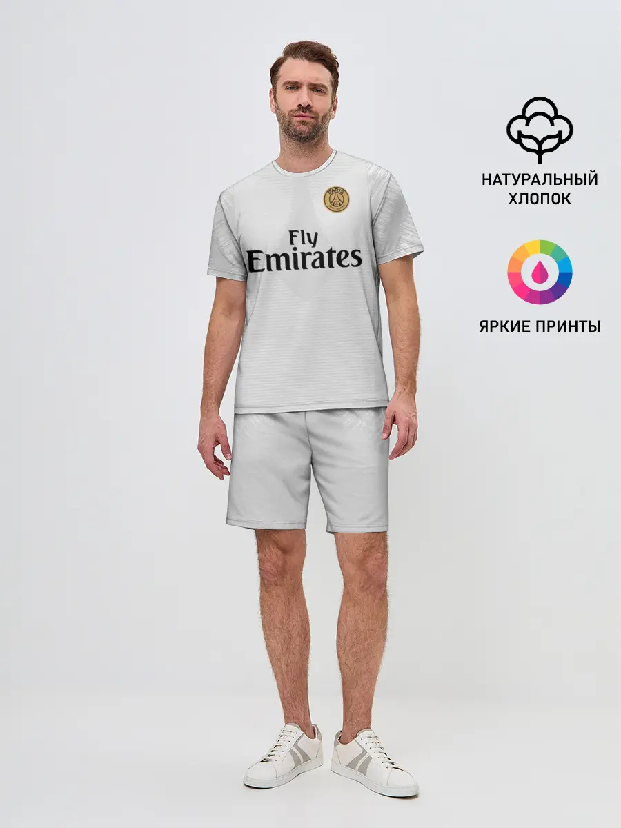 Мужской костюм с шортами / Mbappe away 18-19