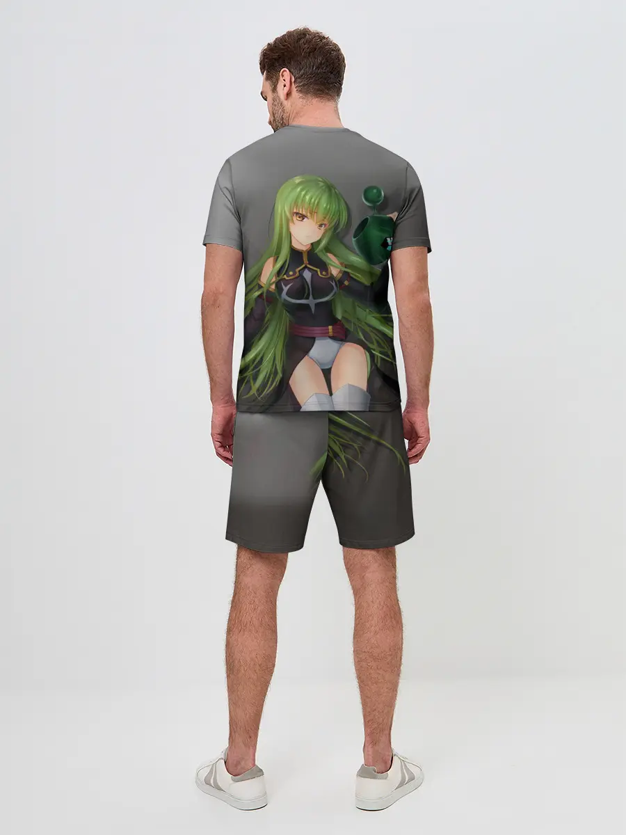 Мужской костюм с шортами / Code Geass art gray