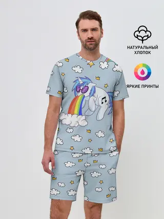 Мужской костюм с шортами / Винил Скрэтч