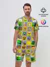 Мужской костюм с шортами / Super Mario Pop art