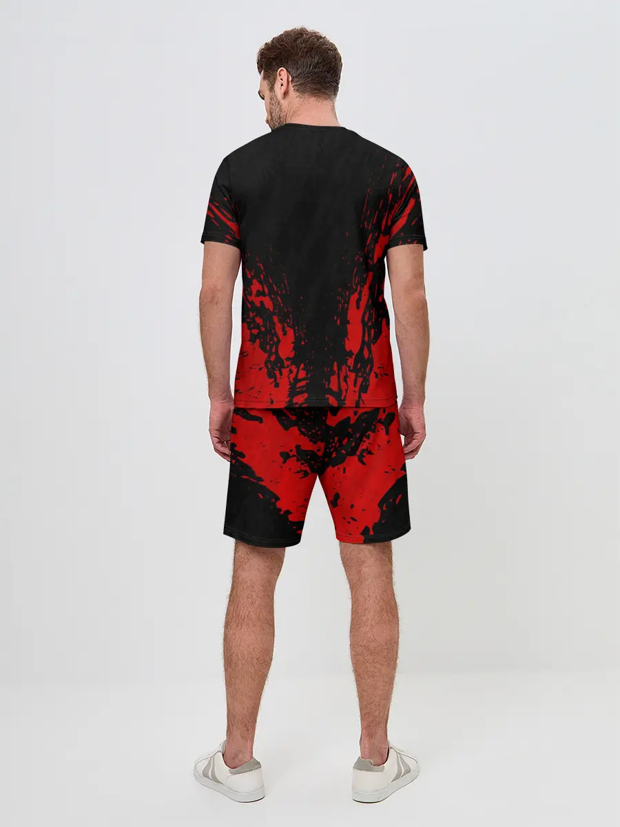 Мужской костюм с шортами / BERSERK sword red