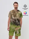 Мужской костюм с шортами / Волки