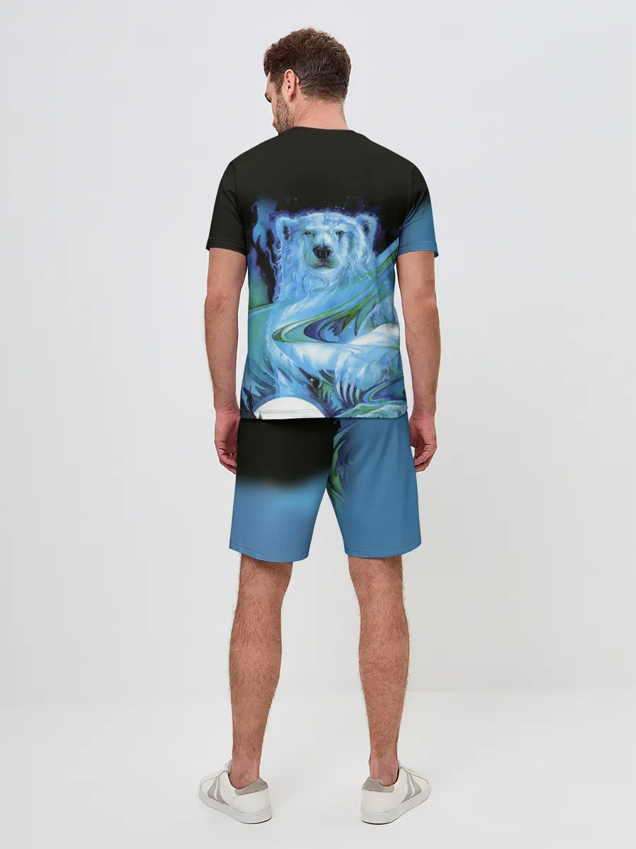 Мужской костюм с шортами / Мишка на Севере