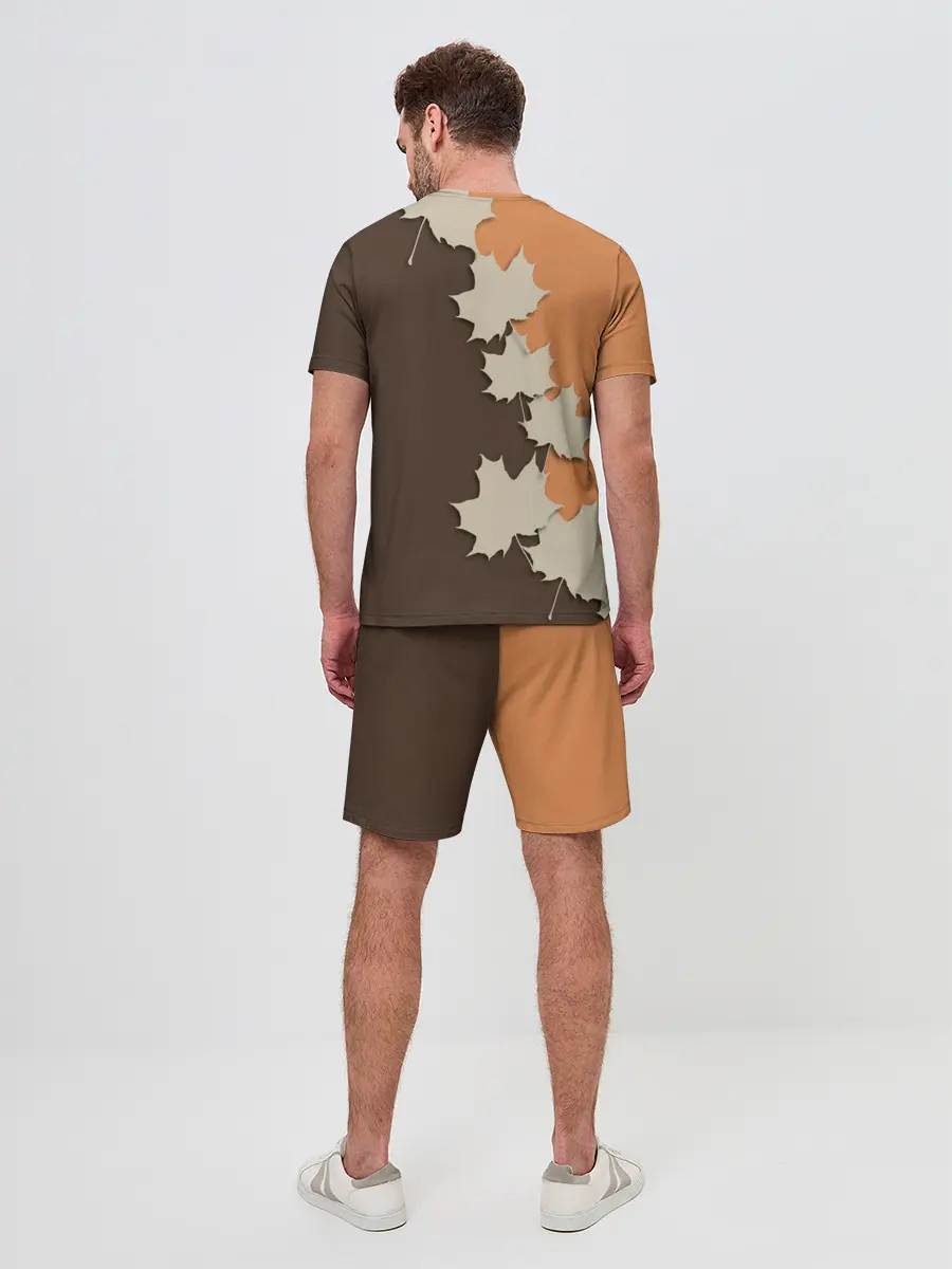 Мужской костюм с шортами / ОСЕННИЕ ЛИСТЬЯ