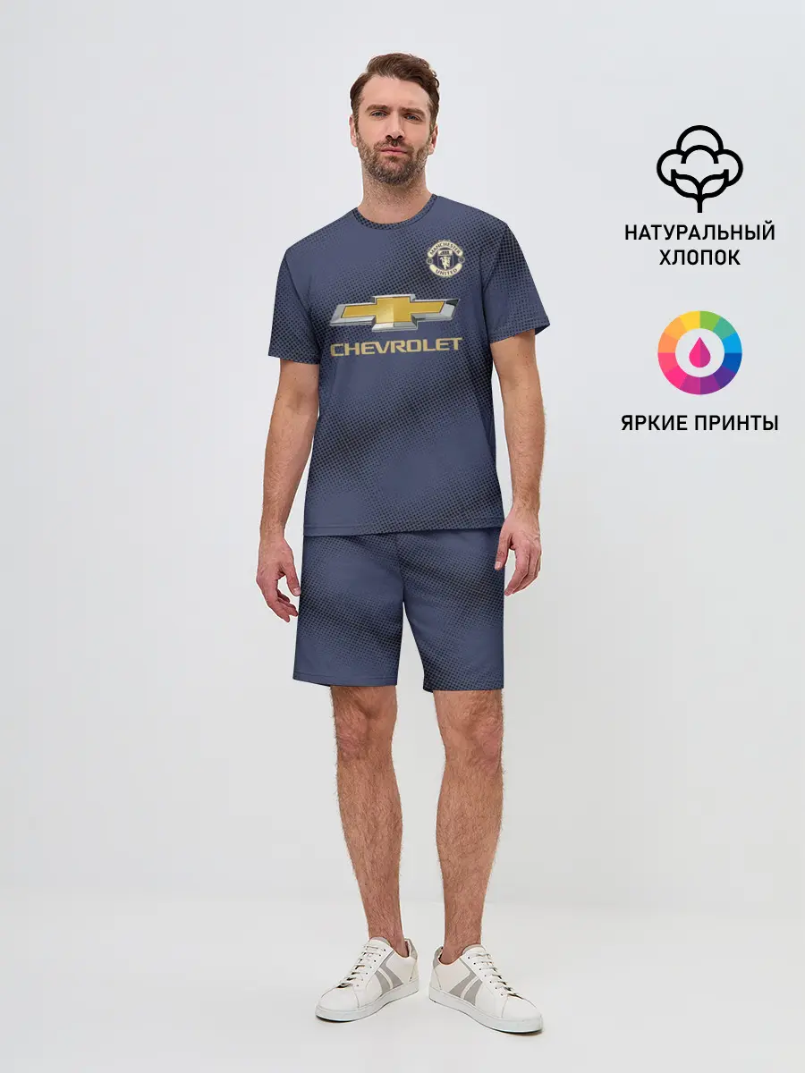 Мужской костюм с шортами / Manchester United away 18-19